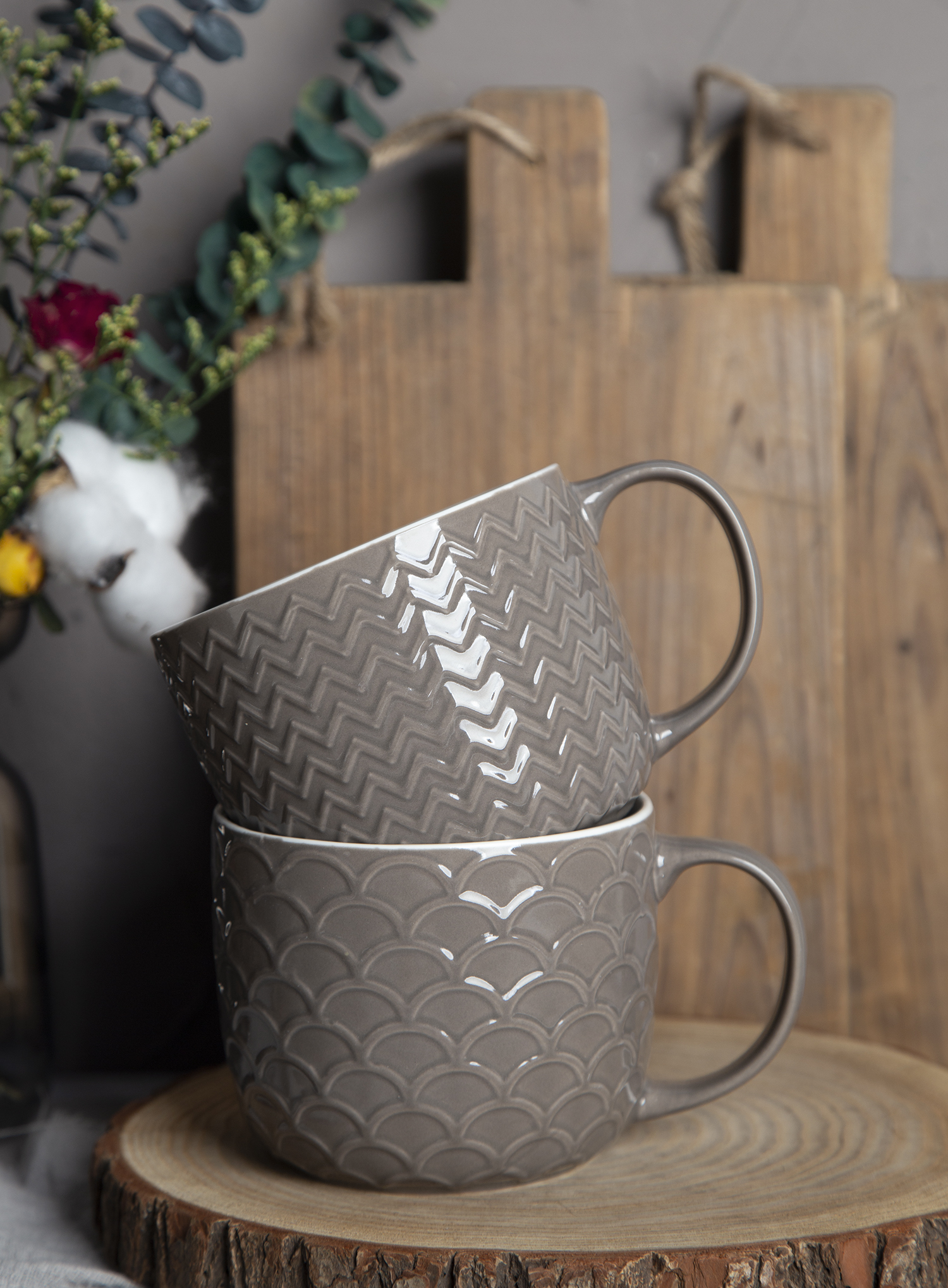 CHANGSHA HAPPY GO Color Glazed Embossed Bone China Mug Collection – Elegant Texture in Modern Palette |happygodinnerware.com