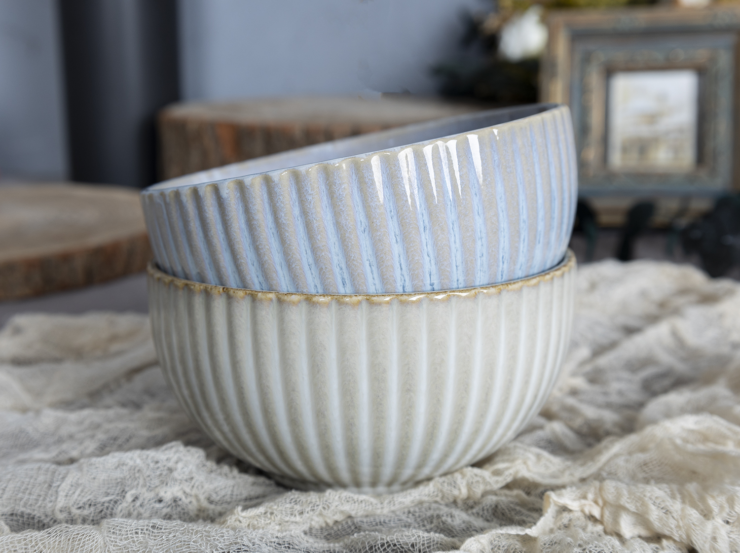 CHANGSHA HAPPY GO  Handcrafted Style Thick Embossed Reactive Glaze Stoneware Mug and Tea Set for Rustic Dining  |happygodinnerware.com