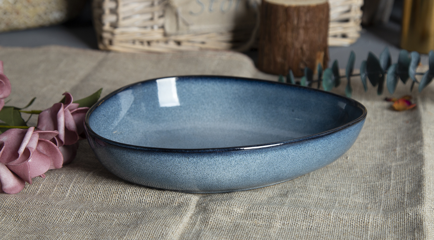 CHANGSHA HAPPY GO Reactive Glaze Shaped Ceramic Mugs and Plates |happygodinnerware.com