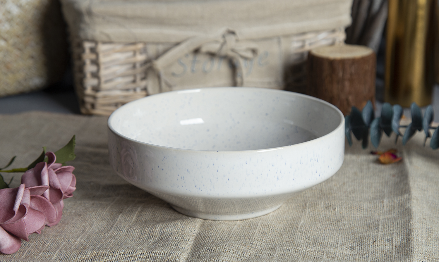 CHANGSHA HAPPY GO Speckled Reactive Glaze Stoneware Mugs and Bowl Set |happygodinnerware.com
