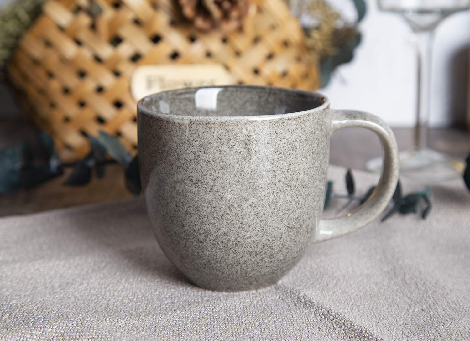 CHANGSHA HAPPY GO  Glacier Blue Reactive Glaze Stoneware Dinner Set with Delicate Frosted Texture  |happygodinnerware.com