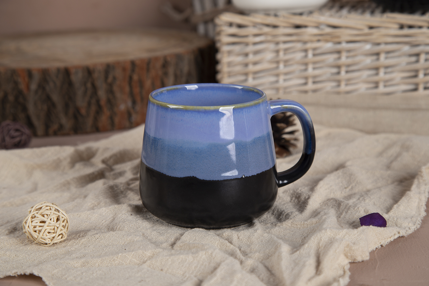 CHANGSHA HAPPY GO Skyline Dip Reactive Glaze New Bone China Mug Collection |Dopamine Series Ceramics|happygodinnerware.com
