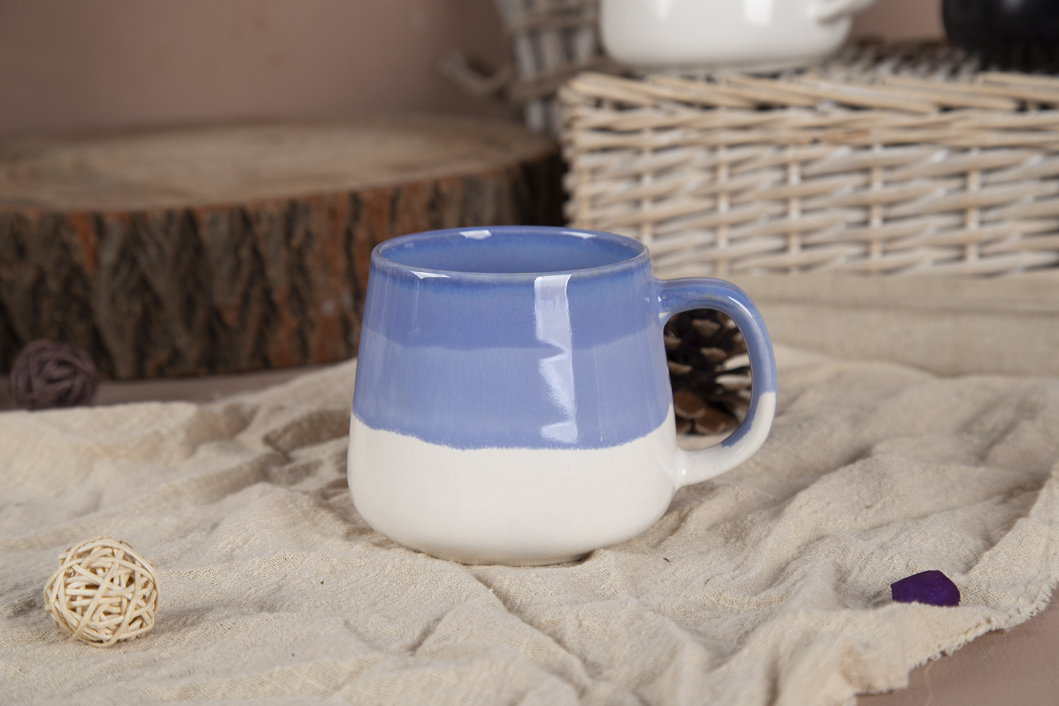 CHANGSHA HAPPY GO Skyline Dip Reactive Glaze New Bone China Mug Collection |Dopamine Series Ceramics|happygodinnerware.com