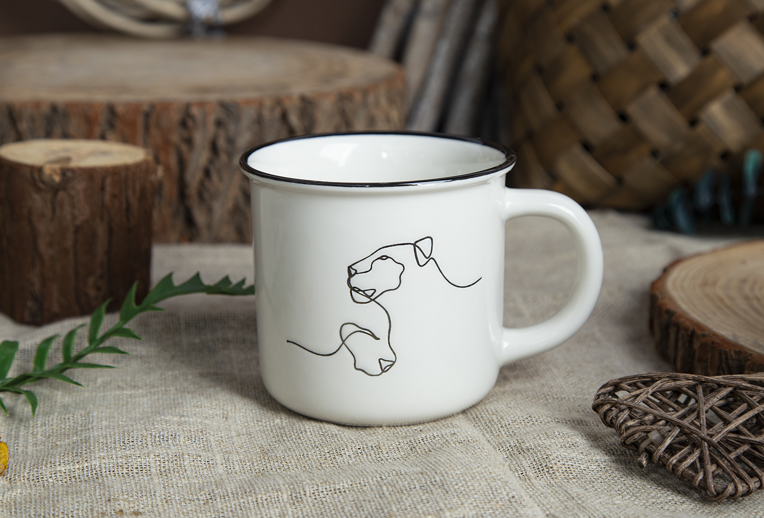 CHANGSHA HAPPY GO New Bone China Screen Printing Animal Pattern Mugs | happygodinnerware.com