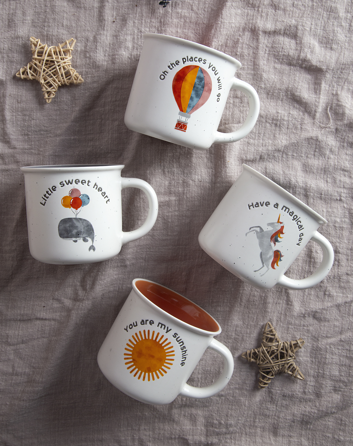 CHANGSHA HAPPY GO New Bone China Underglaze Screen Printing with Decal Process Mug Set | happygodinnerware.com