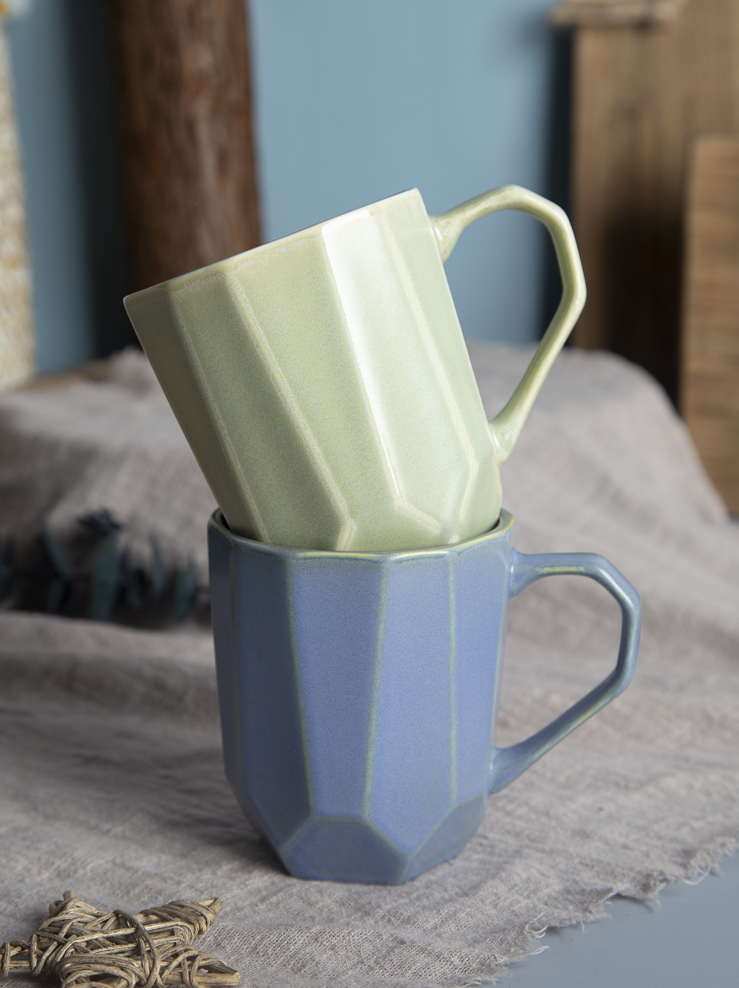 CHANGSHA HAPPY GO New Bone China Reactive Glaze with Embossed Craft Mug Set | happygodinnerware.com