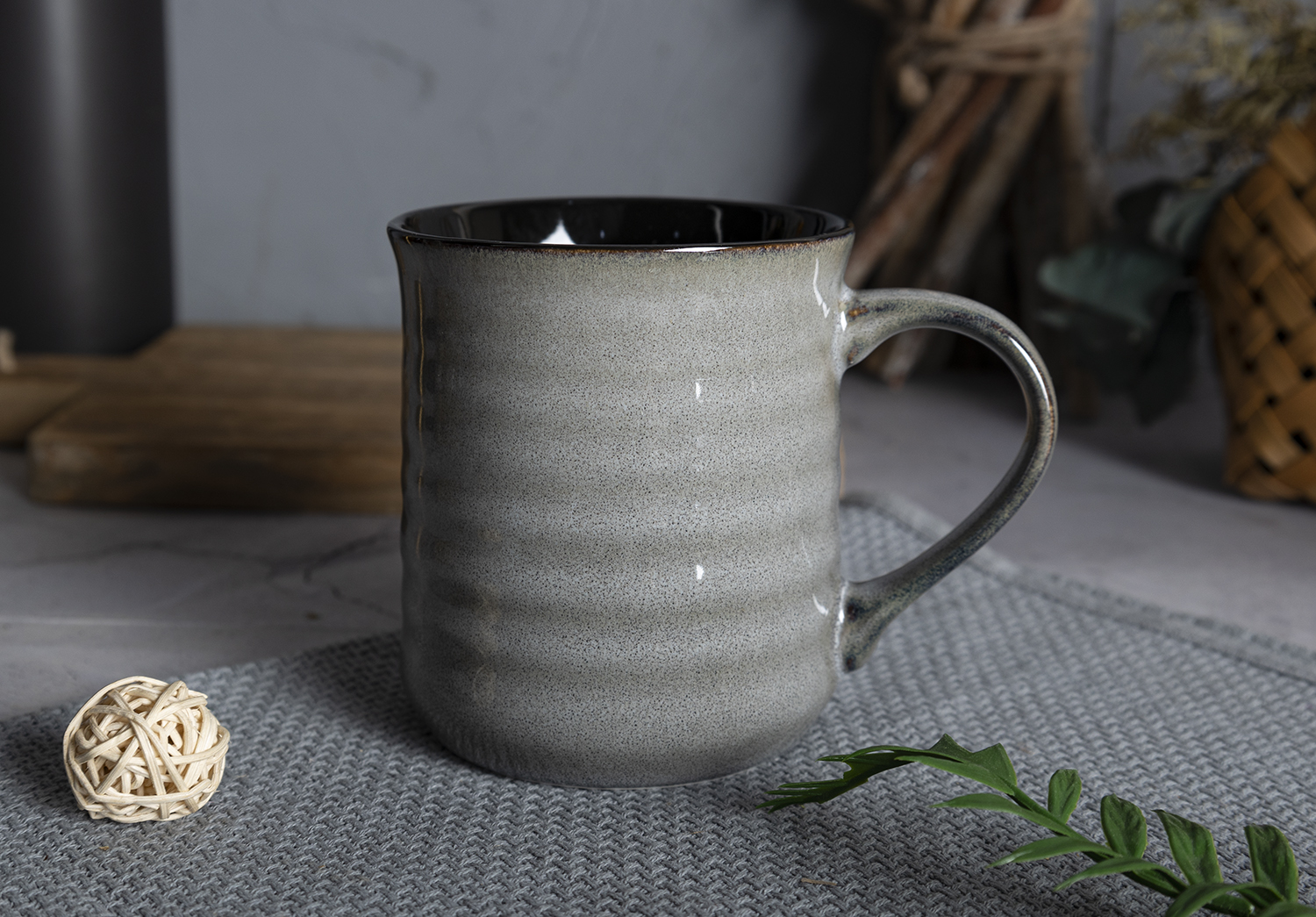 CHANGSHA HAPPY GO Handcrafted Reactive Glaze Ceramic Mug Set with Smooth Round Design and Earthy Tones |happygodinnerware.com