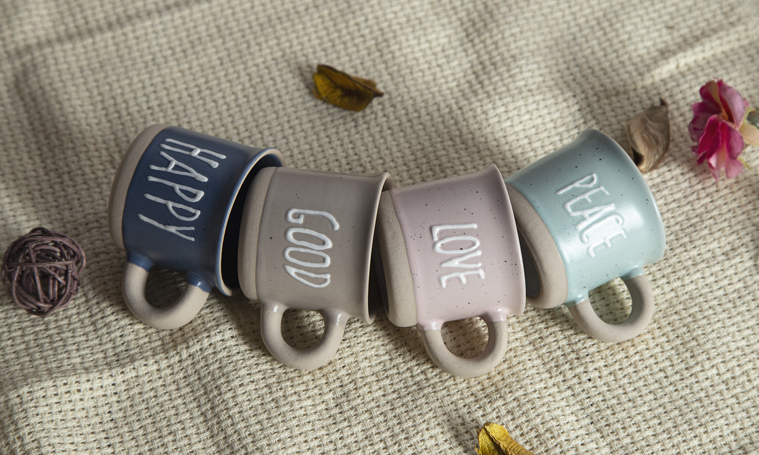 CHANGSHA HAPPY GO Ceramic Mugs with Positive Word Prints | happygodinnerware.com