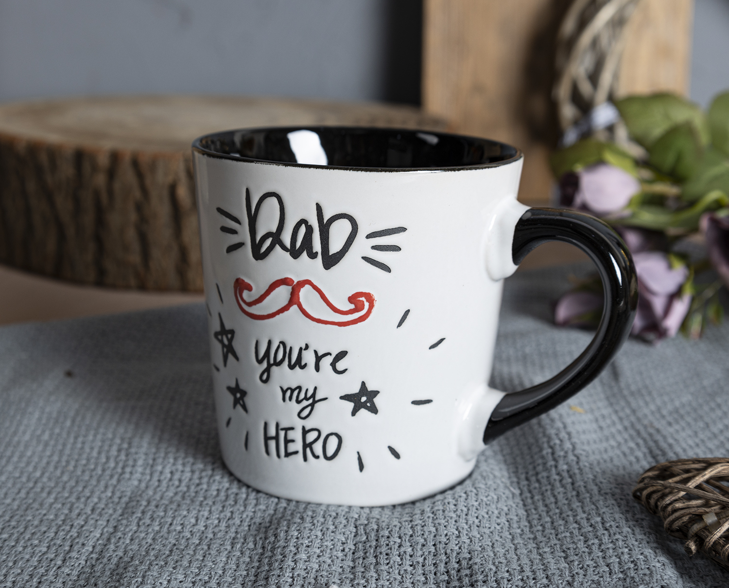 CHANGSHA HAPPY GO Father’s Day Stoneware Mug and Bowl Gift Set with Bold Typography for the Best Dad Ever |happygodinnerware.com