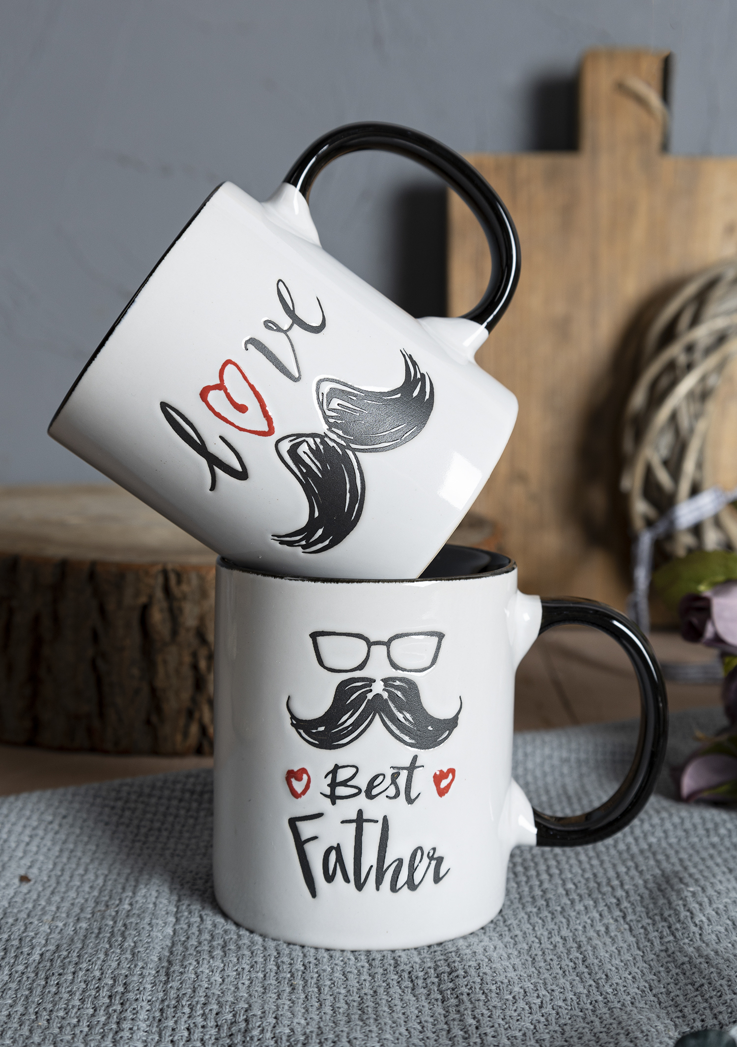 CHANGSHA HAPPY GO Father’s Day Stoneware Mug and Bowl Gift Set with Bold Typography for the Best Dad Ever |happygodinnerware.com