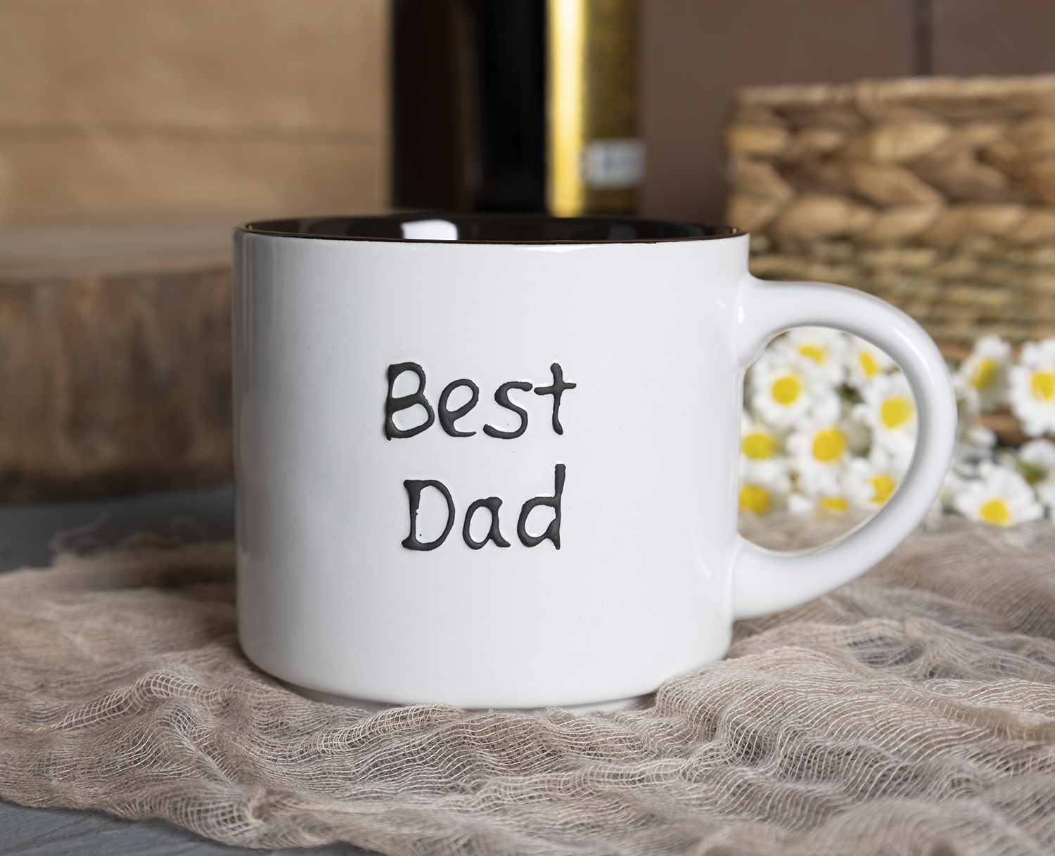 CHANGSHA HAPPY GO Home & Family Collection Stoneware Mug Gift Set with Raised Glaze Text for Mum, Dad, and Sweet Messages |happygodinnerware.com