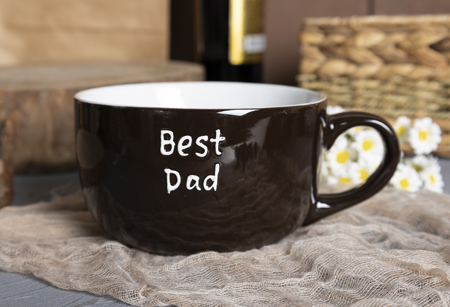 CHANGSHA HAPPY GO Home & Family Collection Stoneware Mug Gift Set with Raised Glaze Text for Mum, Dad, and Sweet Messages |happygodinnerware.com