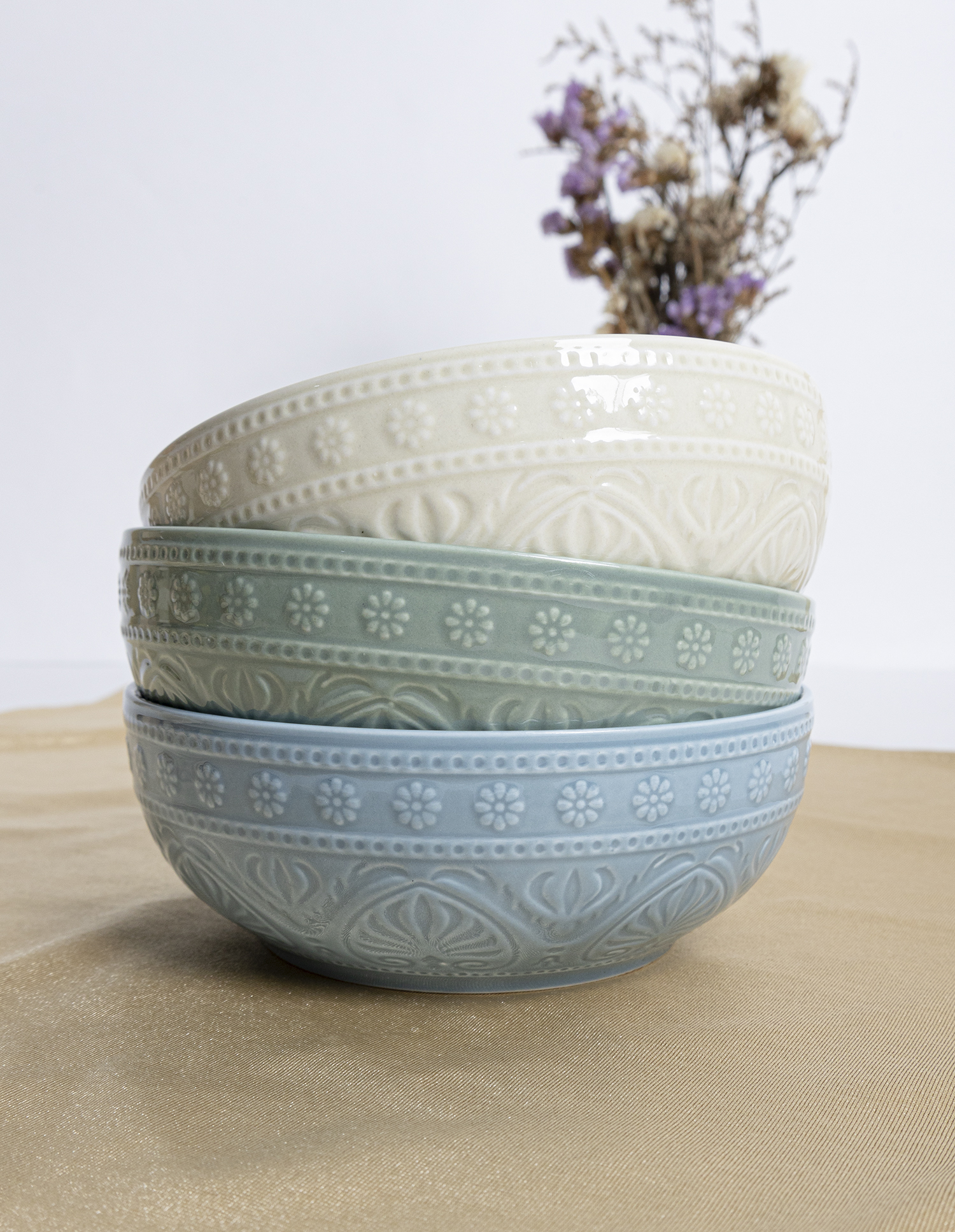 CHANGSHA HAPPY GO Colorful Macaron Pastel Embossed Porcelain Dinnerware Set – Vibrant Modern Tableware Collection |happygodinnerware.com