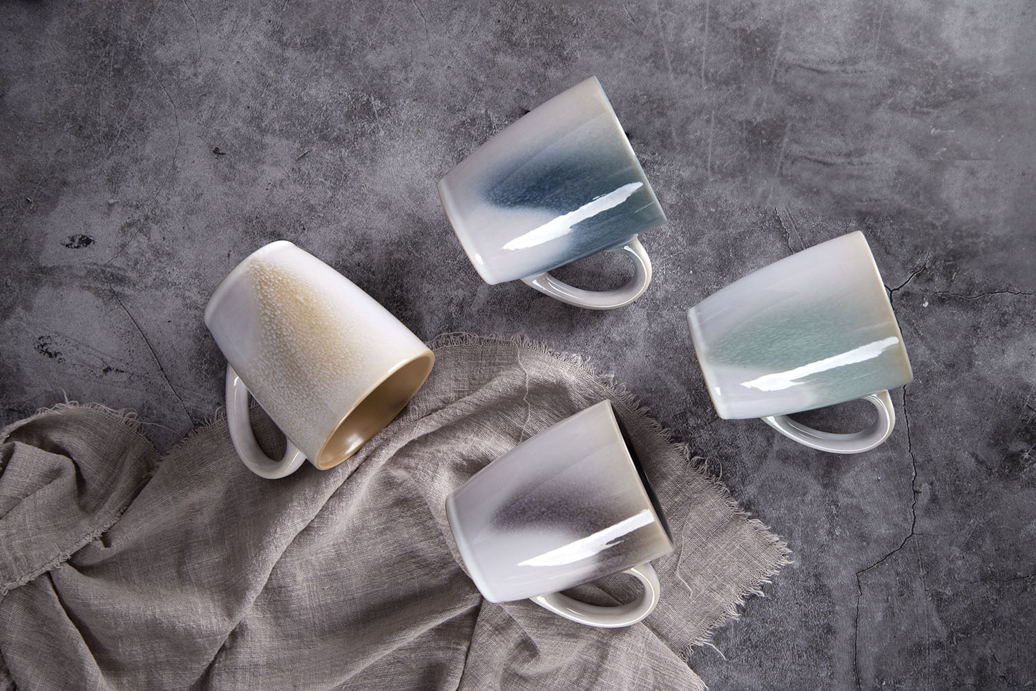 CHANGSHA HAPPY GO Moonlight Dual Reactive Glaze Ceramic Tableware Set|Dopamine Series Ceramics|happygodinnerware.com