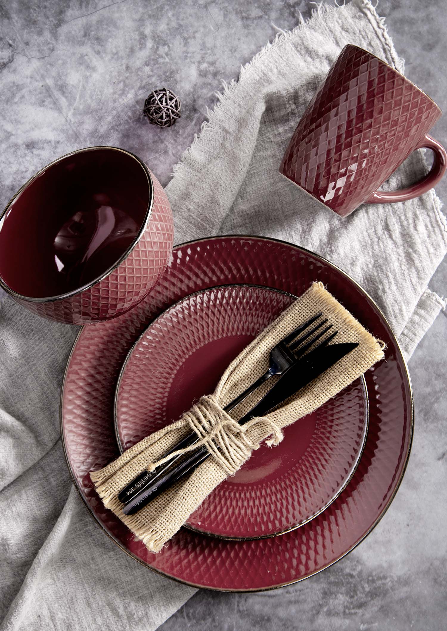 CHANGSHA HAPPY GO Diamond Embossed Glaze Espresso Cup & Saucer Set |Dopamine Series Ceramics|happygodinnerware.com