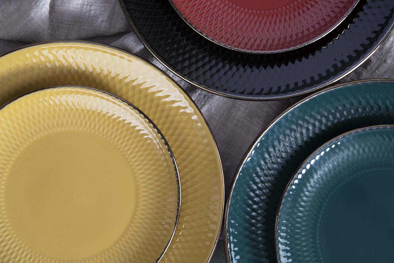 CHANGSHA HAPPY GO Diamond Embossed Glaze Espresso Cup & Saucer Set |Dopamine Series Ceramics|happygodinnerware.com