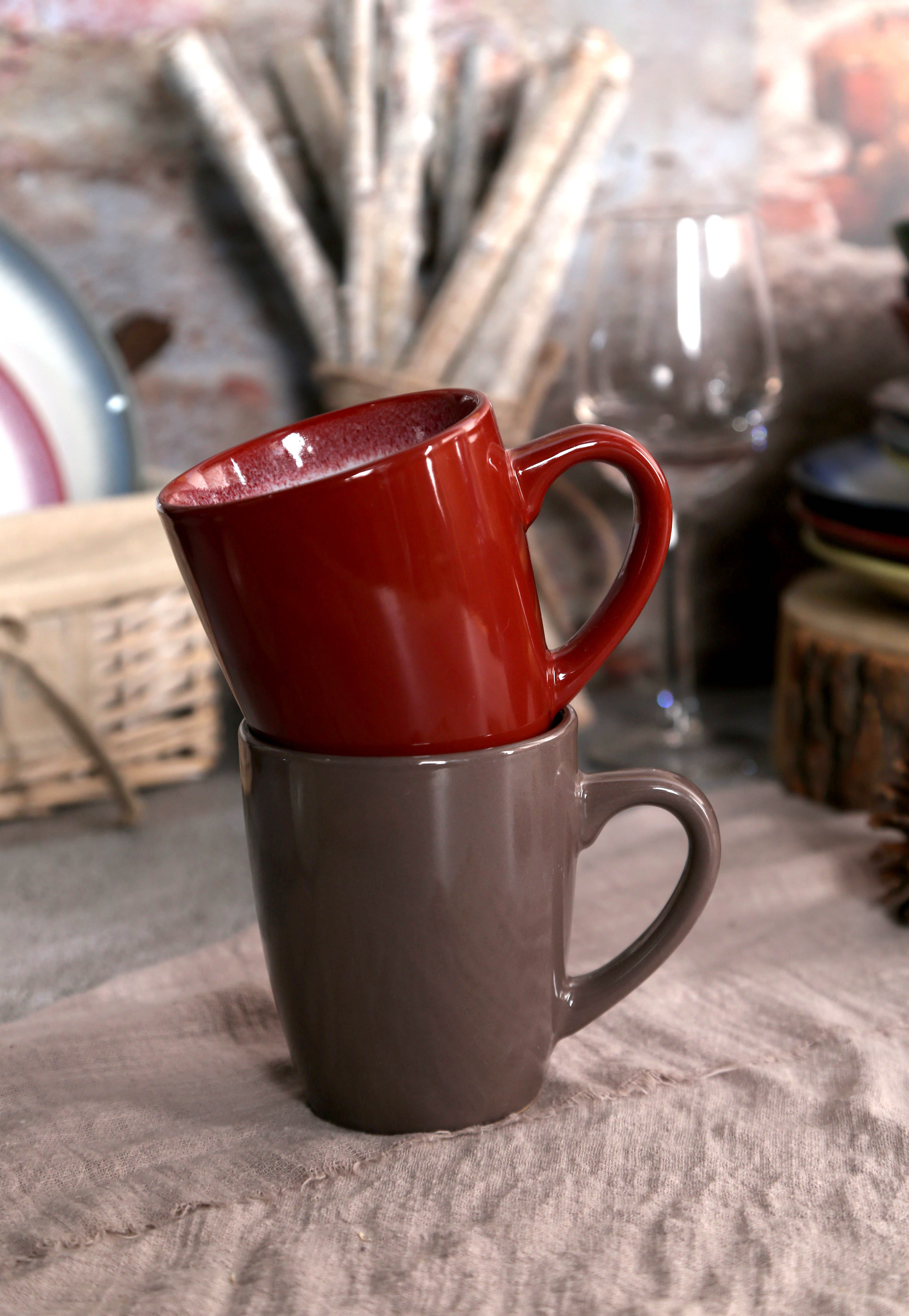 CHANGSHA HAPPY GO Moon Rim Reactive Glaze Ceramic Tableware Set | happygodinnerware.com