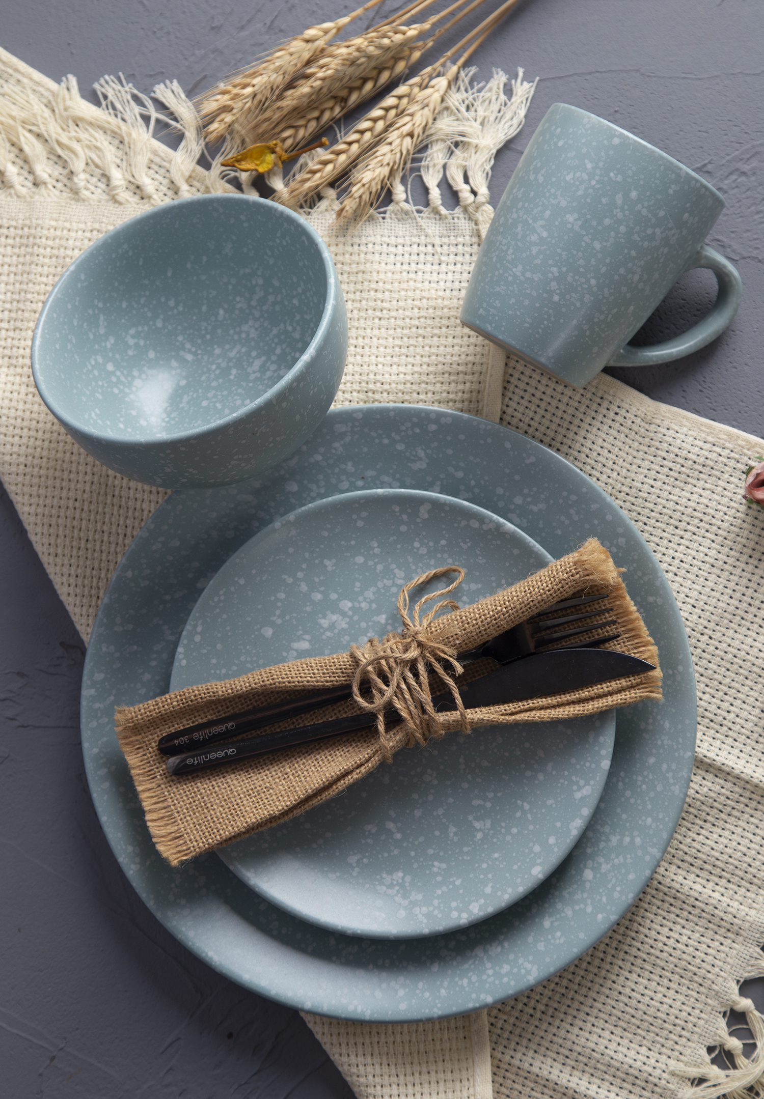 CHANGSHA HAPPY GO Speckled Glaze Ceramic Tableware Set |Dopamine Series Ceramics|happygodinnerware.com