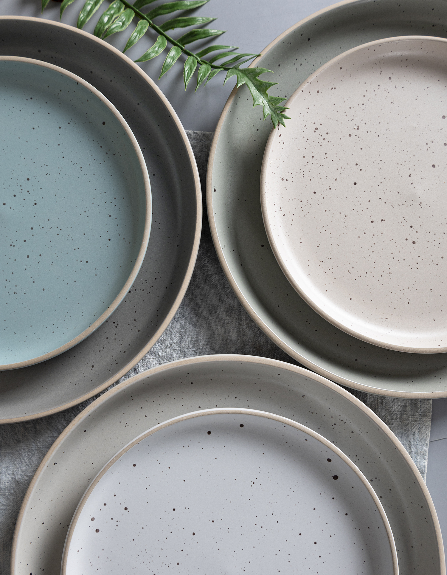 CHANGSHA HAPPY GO  Scandinavian Style Matte Glazed Stoneware Dinnerware Collection with Flecked Texture |happygodinnerware.com