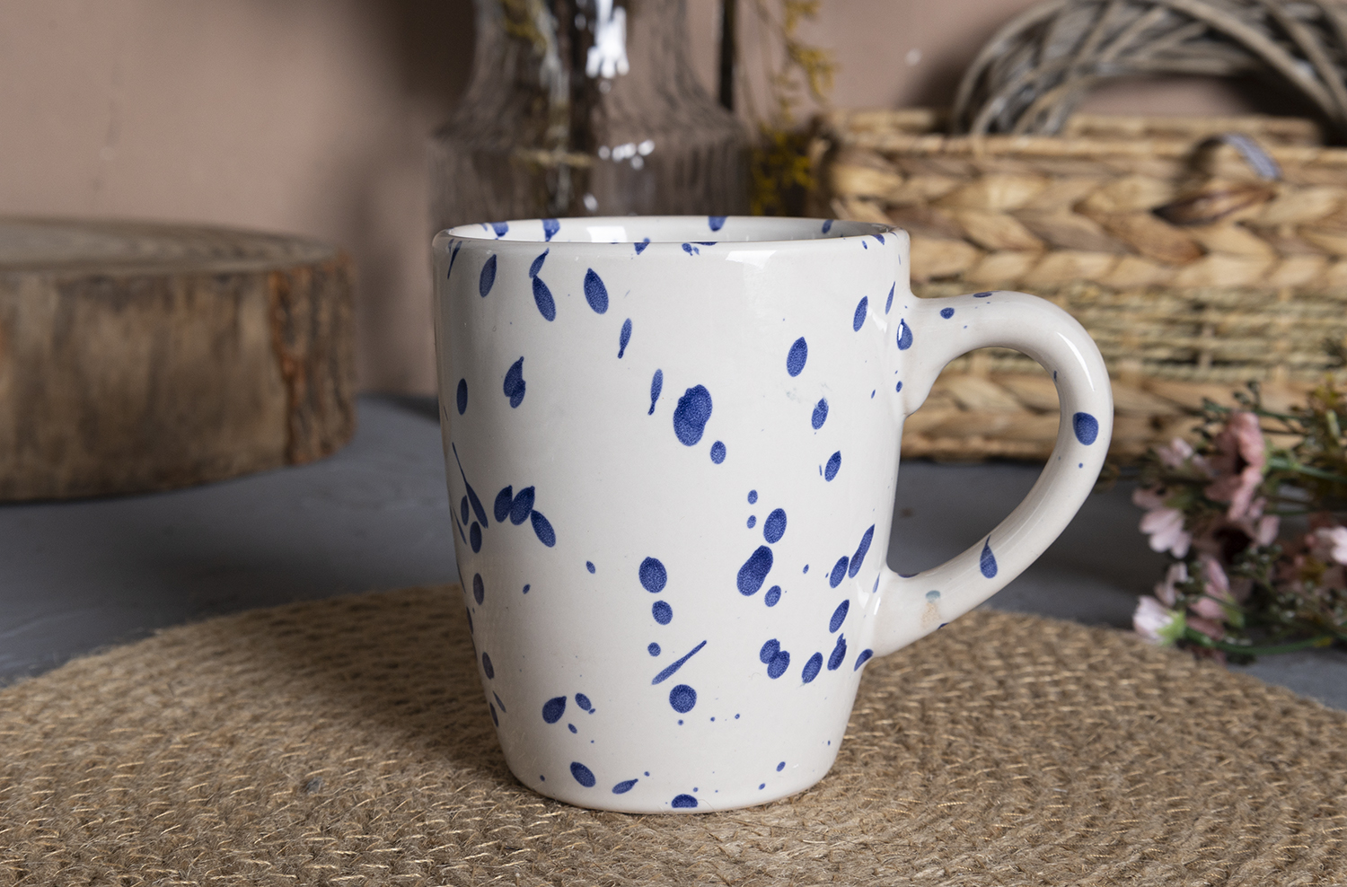 CHANGSHA HAPPY GO SpecklePop Stoneware Dinnerware Set – Modern Splatter Glazed Ceramic Plates, Bowls and Mugs in Playful Colors|happygodinnerware.com
