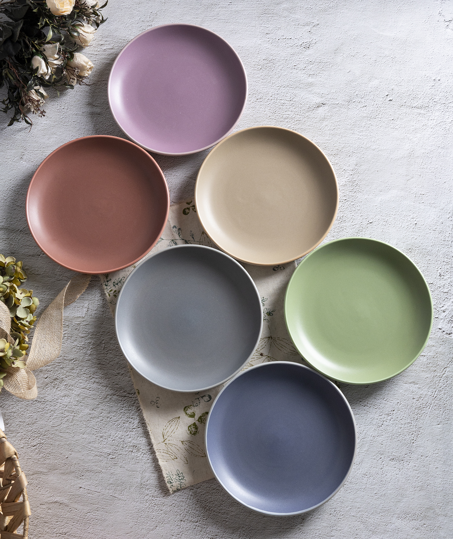 CHANGSHA HAPPY GO PastelDaze Matte Glaze Stoneware Set – Minimalist Soft-Tone Ceramic Plates, Bowls and Mugs for Everyday Delight|happygodinnerware.com