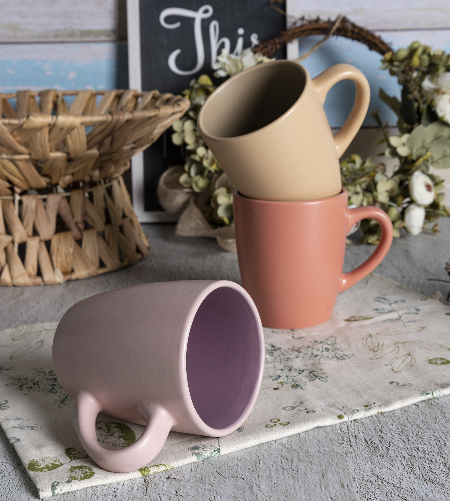 CHANGSHA HAPPY GO PastelDaze Matte Glaze Stoneware Set – Minimalist Soft-Tone Ceramic Plates, Bowls and Mugs for Everyday Delight|happygodinnerware.com