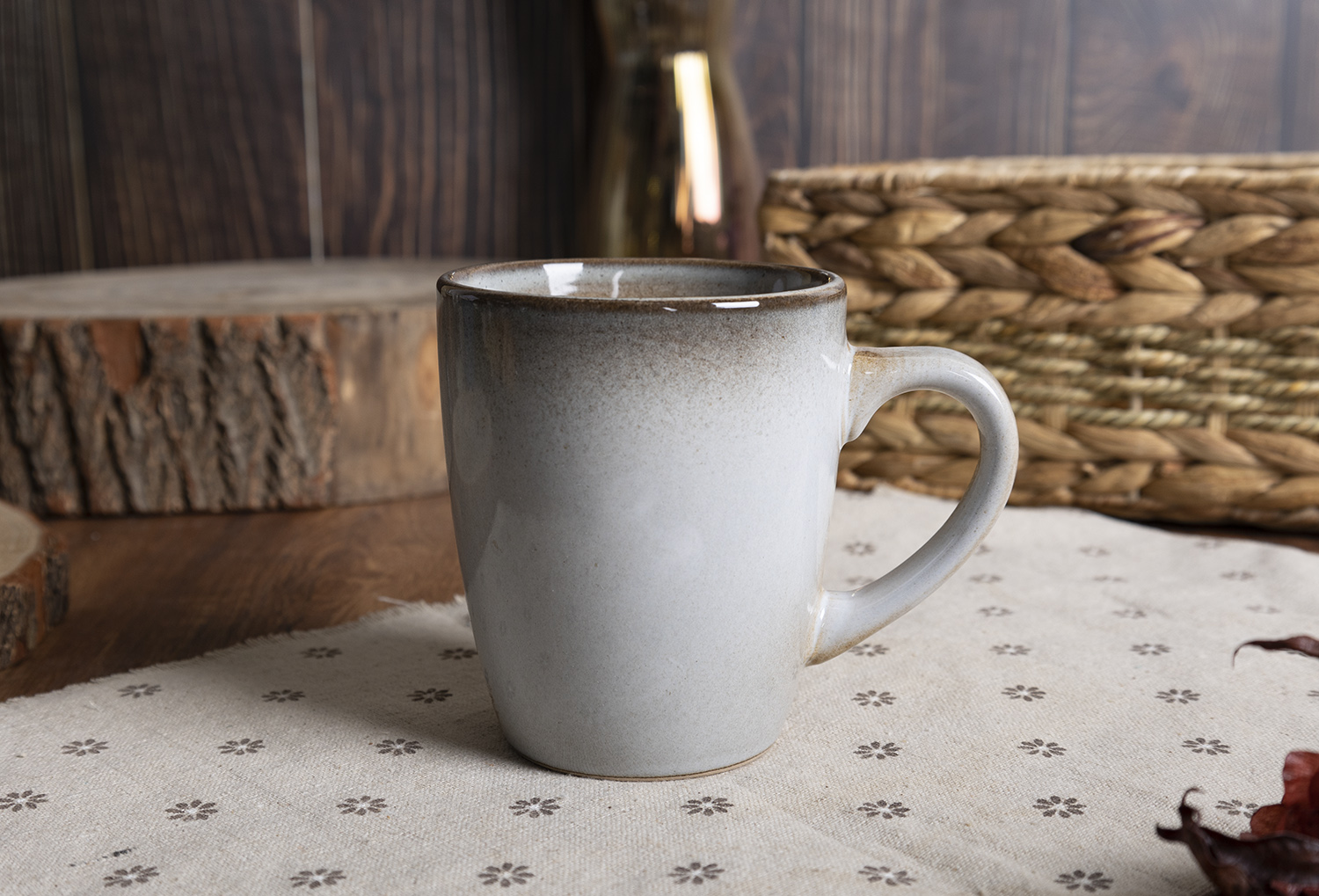 CHANGSHA HAPPY GO Forest Ember Reactive Glaze Stoneware Set – Nature-Inspired Ceramic Dinnerware in Earthy Gradient Tones|happygodinnerware.com
