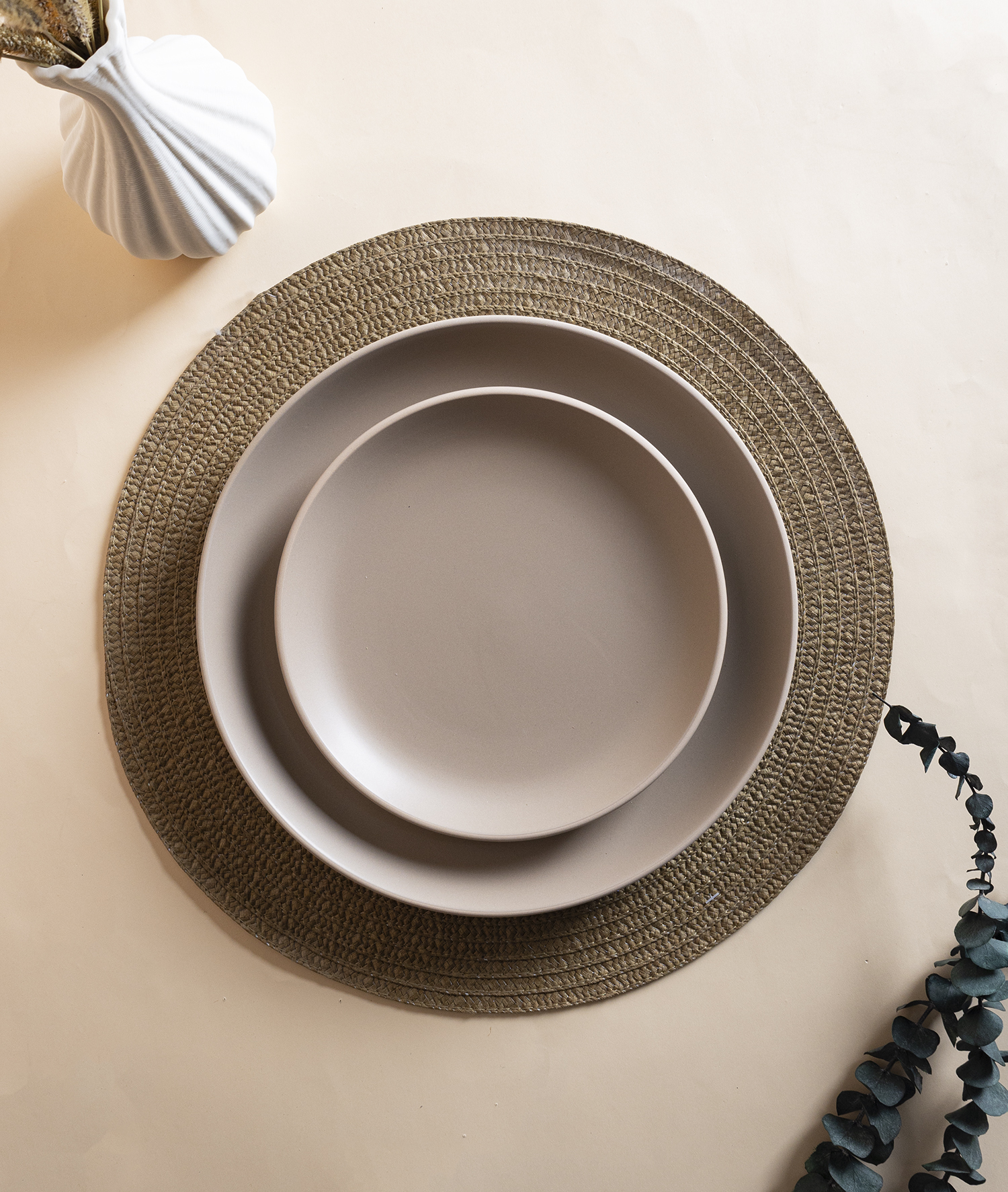 CHANGSHA HAPPY GO TerraEase Matte Glaze Stoneware Set – Earth-Toned Ceramic Dinnerware in Soft Minimalist Finish|happygodinnerware.com