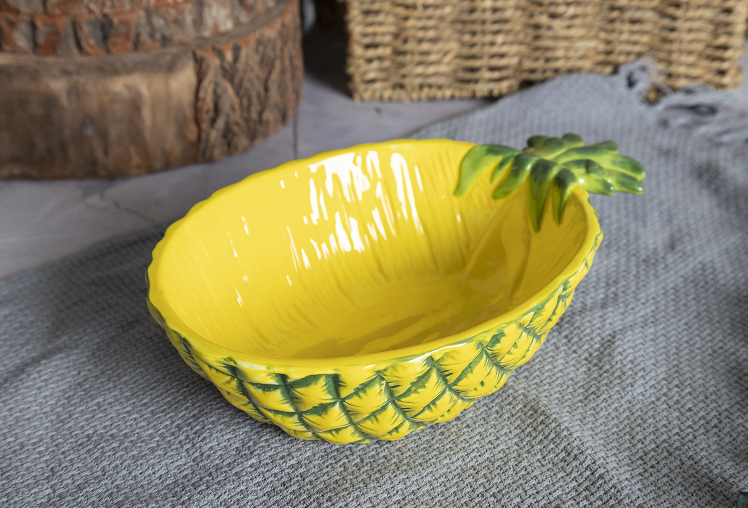 CHANGSHA HAPPY GO Embossed Fruit-Inspired Ceramic Canister Set with Vibrant Glaze – Lemon, Avocado, Watermelon and More |happygodinnerware.com
