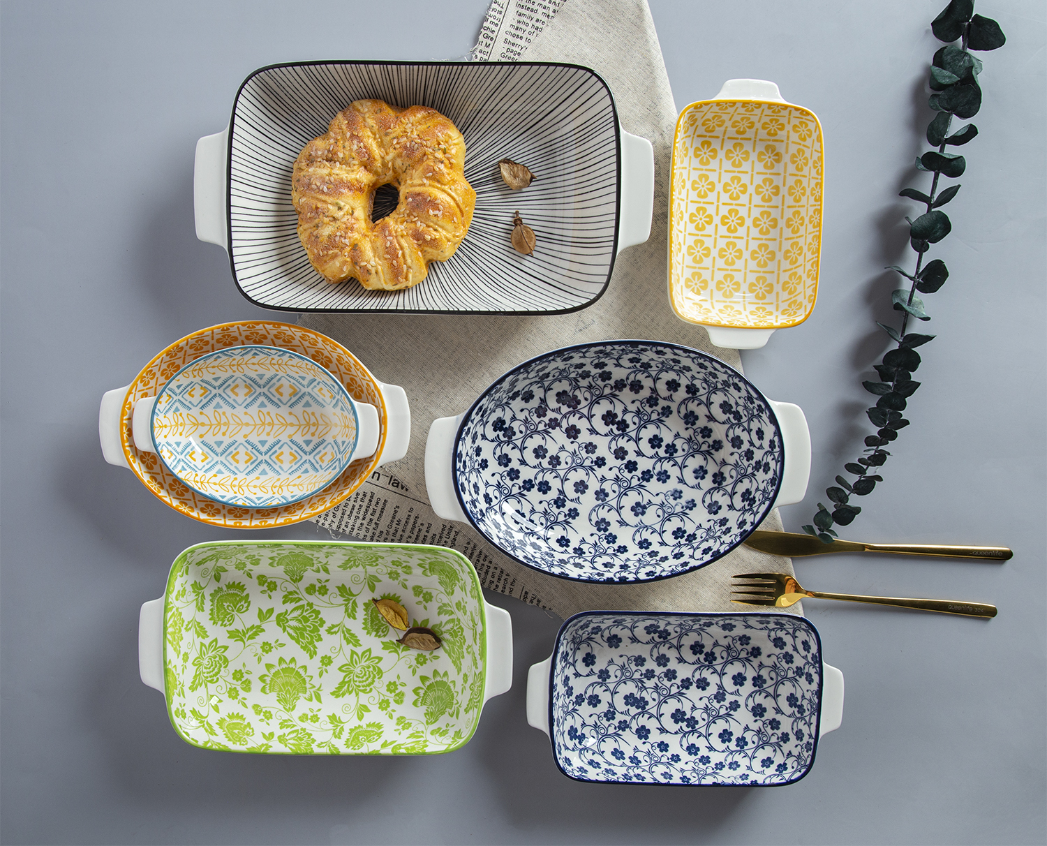 CHANGSHA HAPPY GO Floral Printed Bakeware | happygodinnerware.com