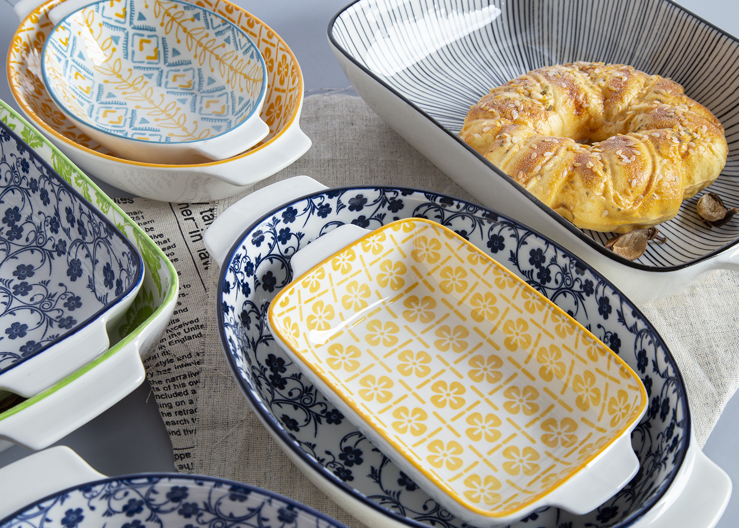 CHANGSHA HAPPY GO Floral Printed Bakeware | happygodinnerware.com