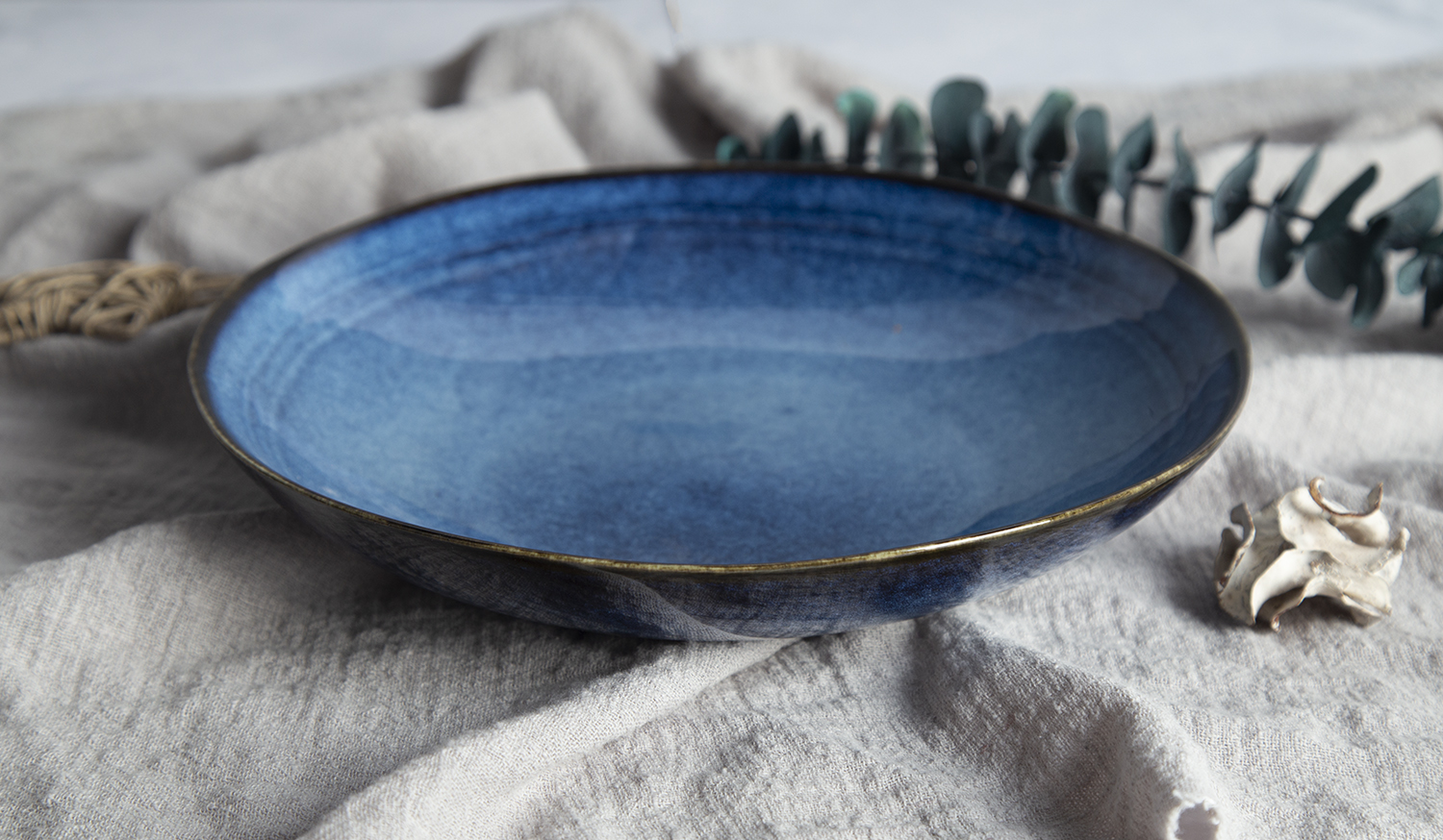 CHANGSHA HAPPY GO Blue Reactive Glaze Irregular Stoneware | happygodinnerware.com