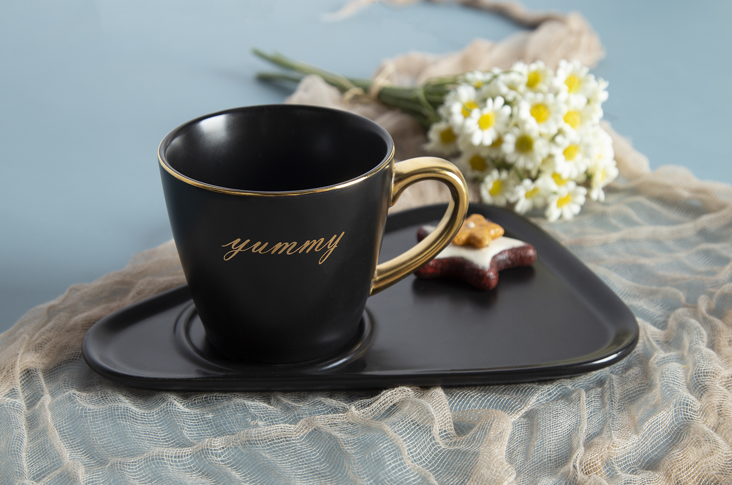 CHANGSHA HAPPY GO New Bone China Colored Glaze Cups and Saucers Set | happygodinnerware.com