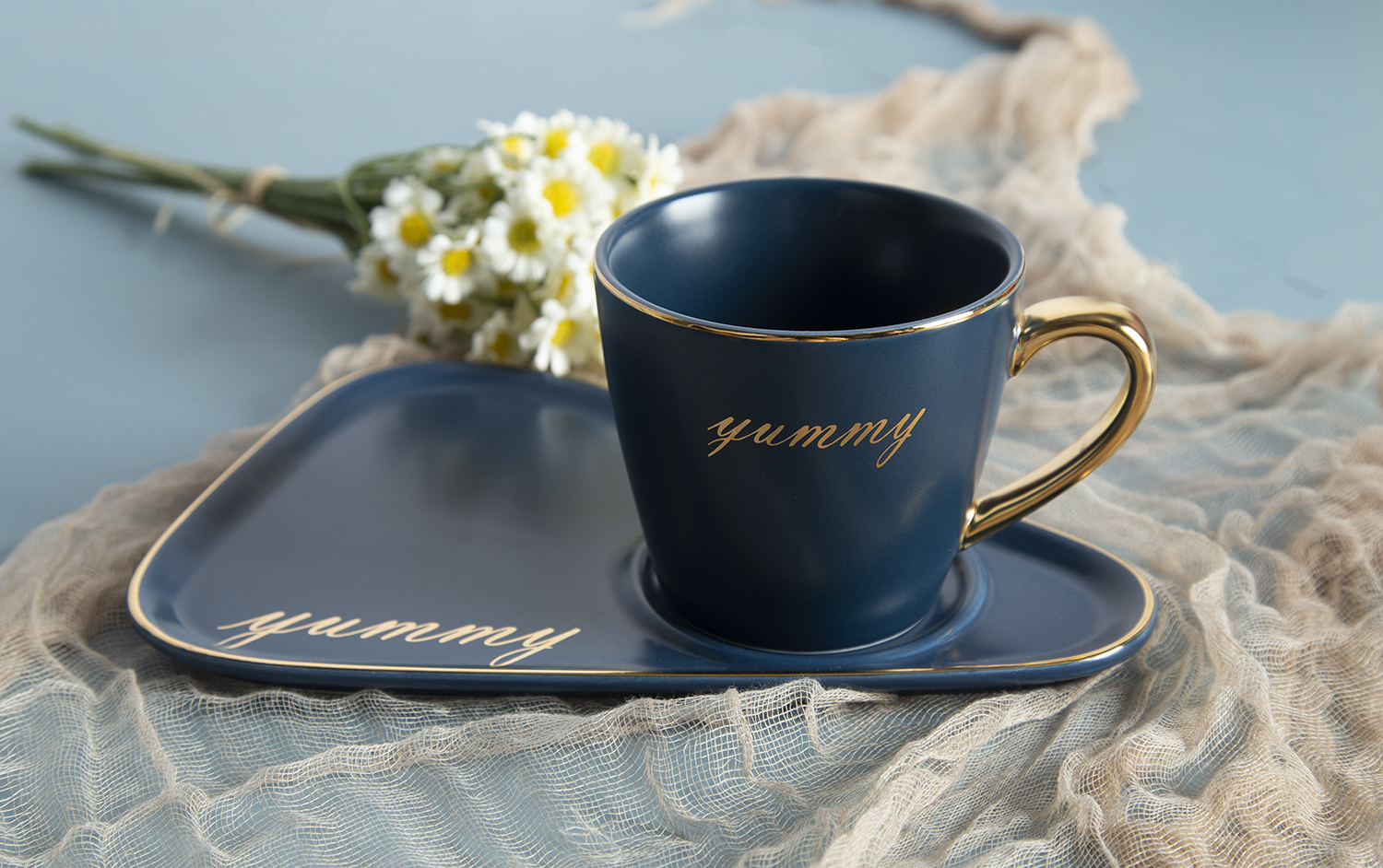 CHANGSHA HAPPY GO New Bone China Colored Glaze Cups and Saucers Set | happygodinnerware.com