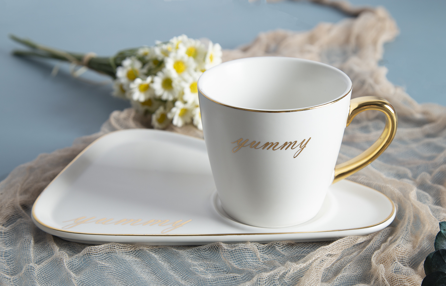 CHANGSHA HAPPY GO New Bone China Colored Glaze Cups and Saucers Set | happygodinnerware.com