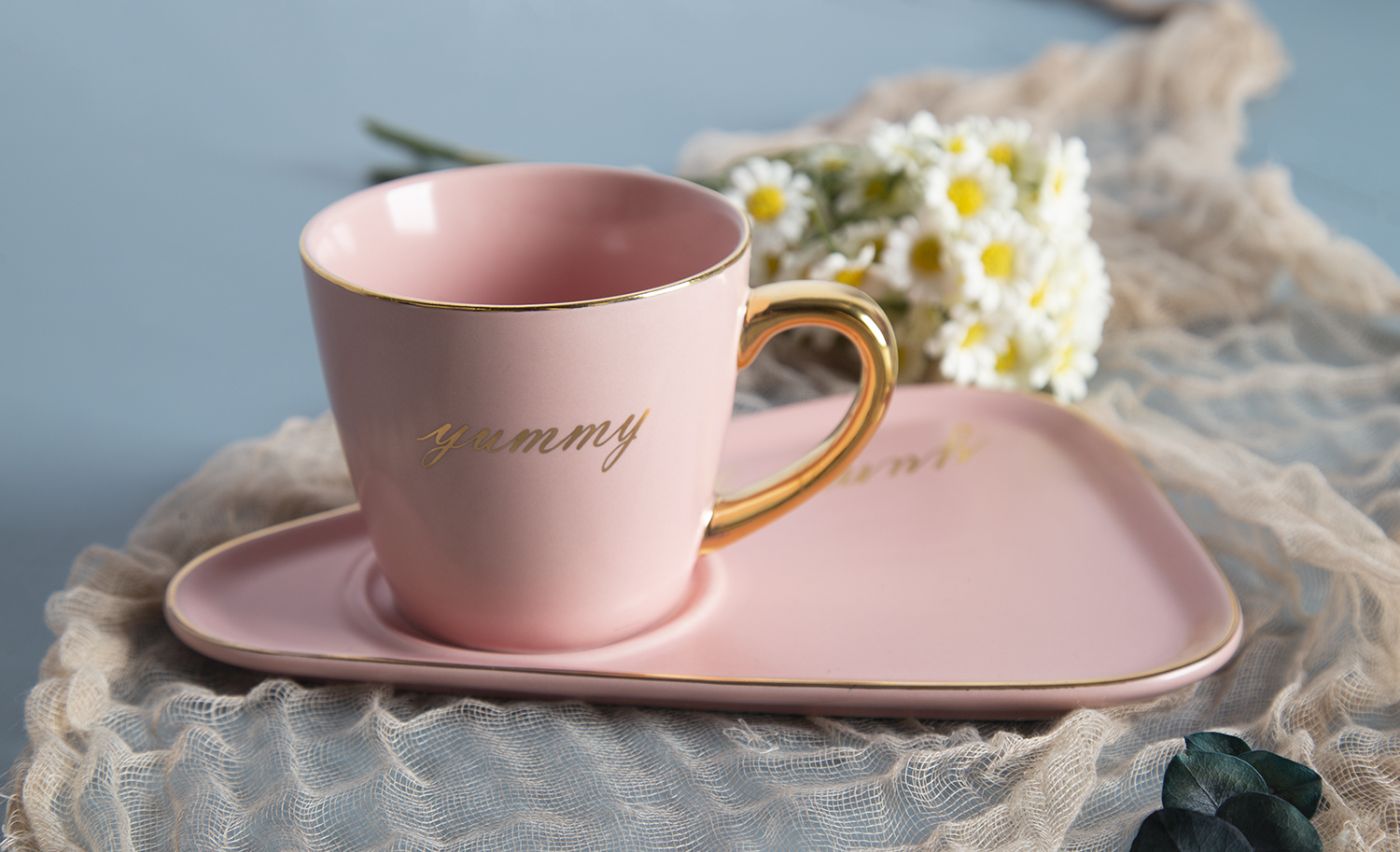 CHANGSHA HAPPY GO New Bone China Colored Glaze Cups and Saucers Set | happygodinnerware.com