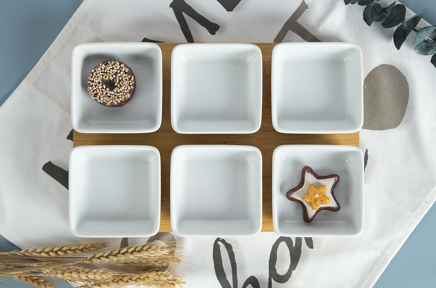 CHANGSHA HAPPY GO White Porcelain Snack Bowls Set | happygodinnerware.com