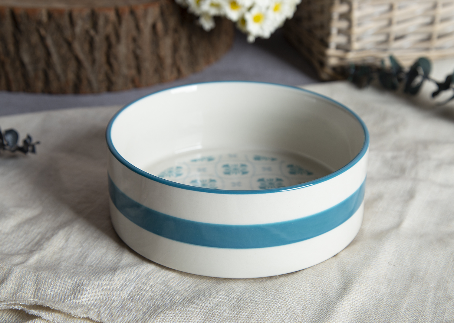 CHANGSHA HAPPY GO Ceramic Dinnerware with Stripes & Floral Prints | happygodinnerware.com