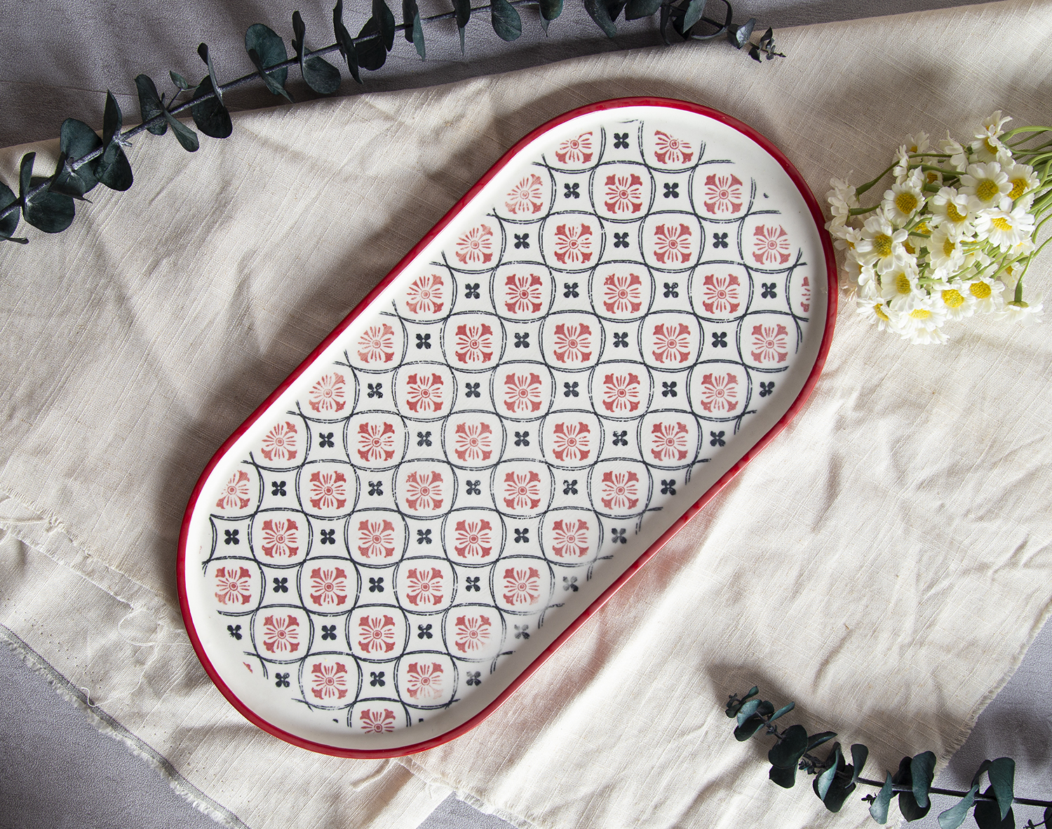 CHANGSHA HAPPY GO Ceramic Dinnerware with Stripes & Floral Prints | happygodinnerware.com