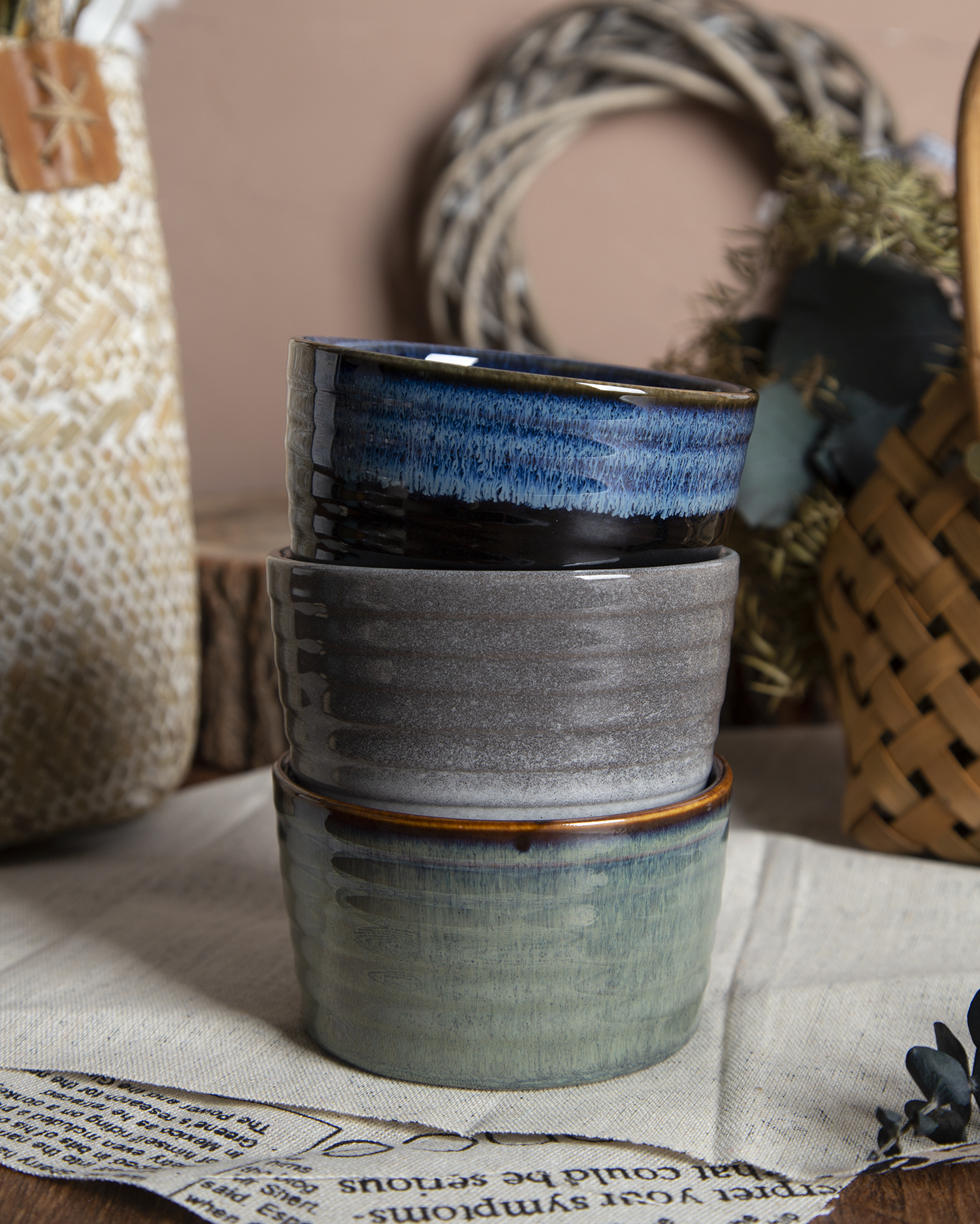 CHANGSHA HAPPY GO Stoneware Bowls Set | happygodinnerware.com