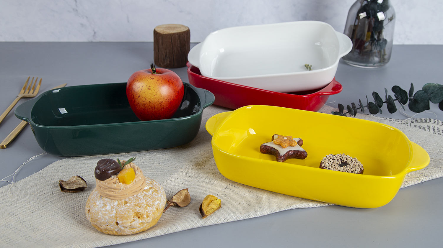 CHANGSHA HAPPY GO New Bone China Baking Dish | happygodinnerware.com