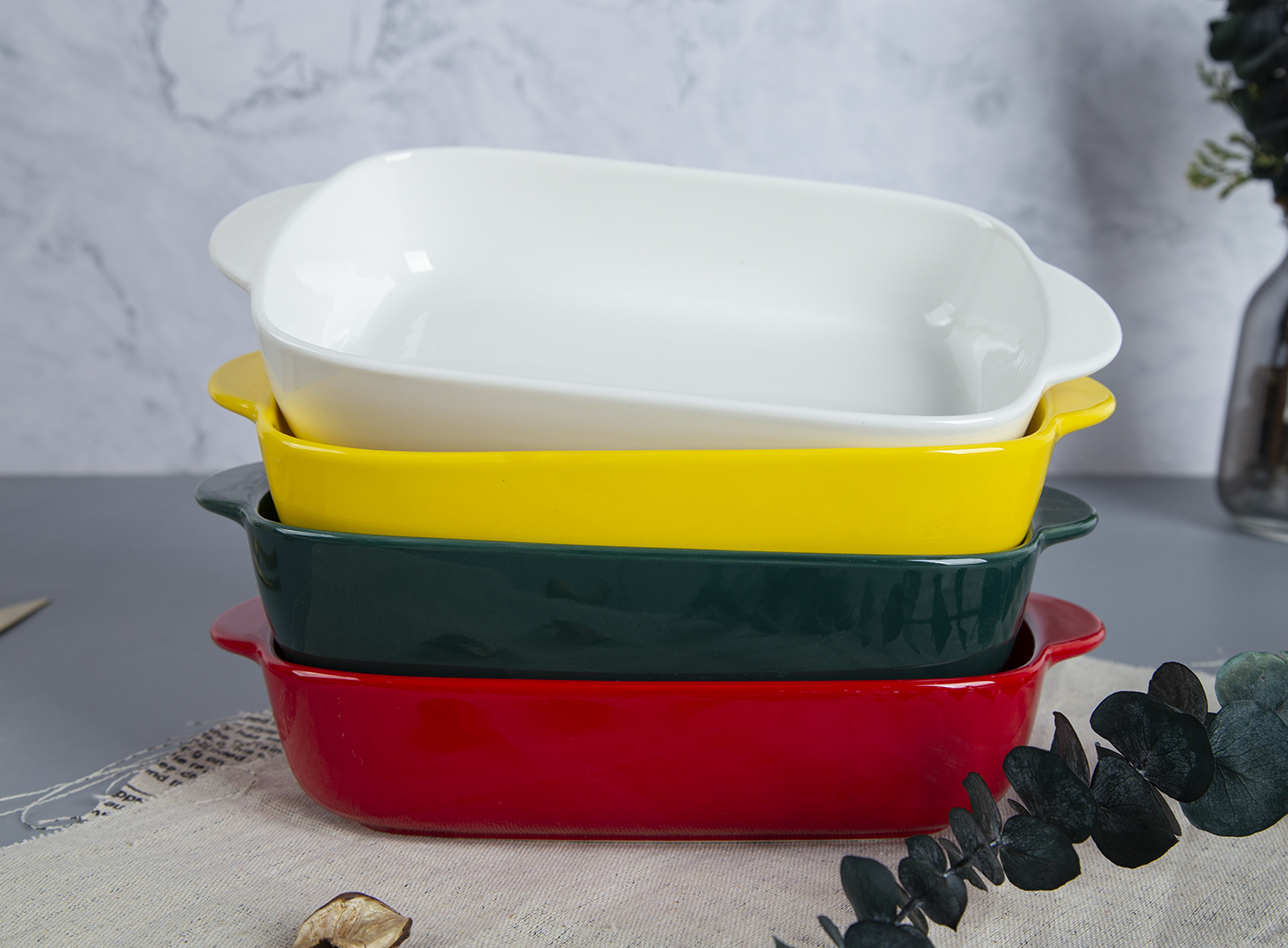 CHANGSHA HAPPY GO New Bone China Baking Dish | happygodinnerware.com