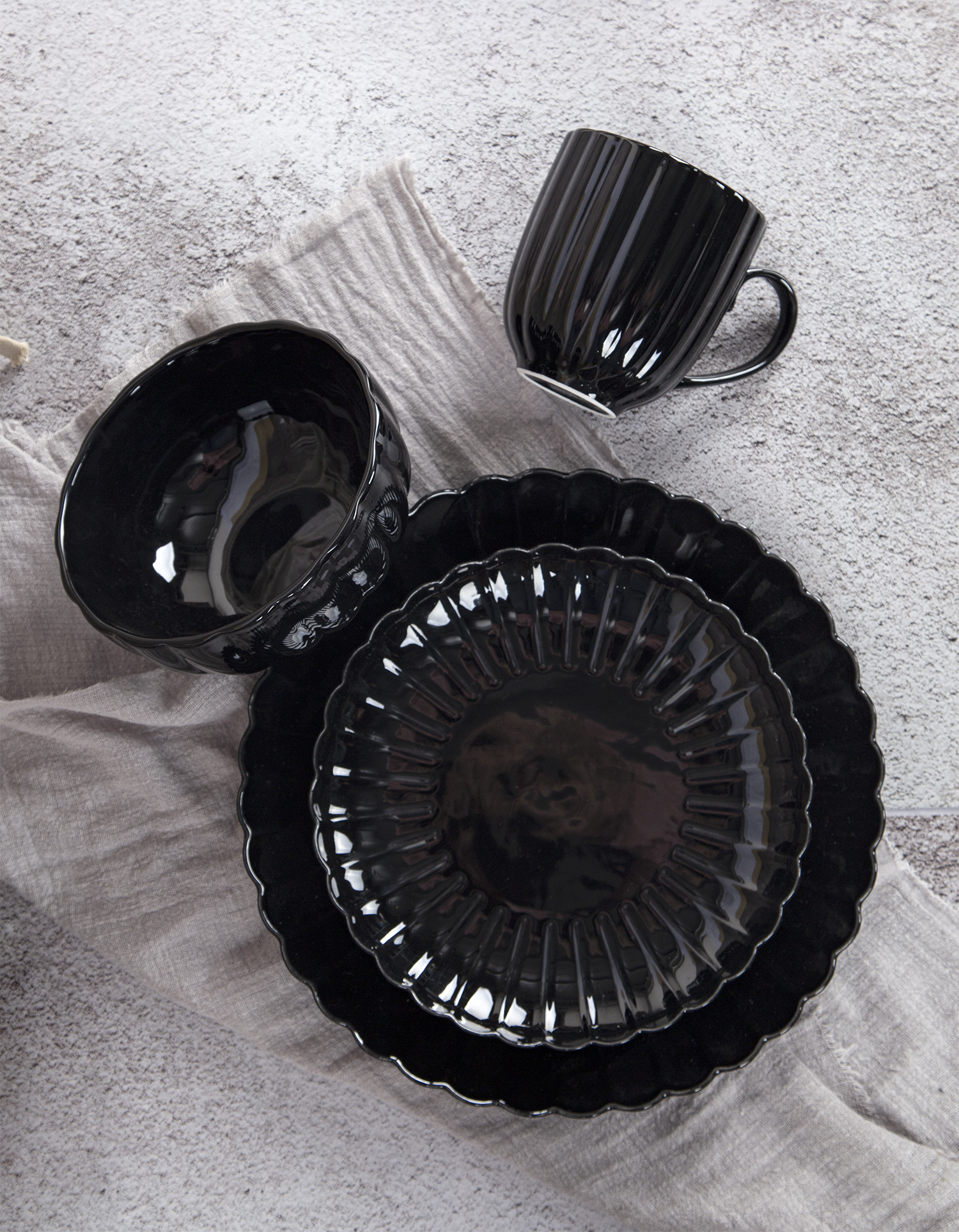 CHANGSHA HAPPY GO White Porcelain with Pumpkin Embossed Design | happygodinnerware.com