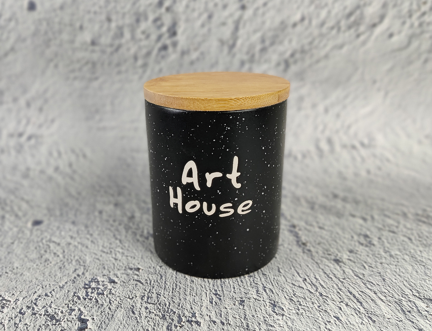 CHANGSHA HAPPY GO Black Speckled Glaze Stoneware with Underglaze Typography | happygodinnerware.com