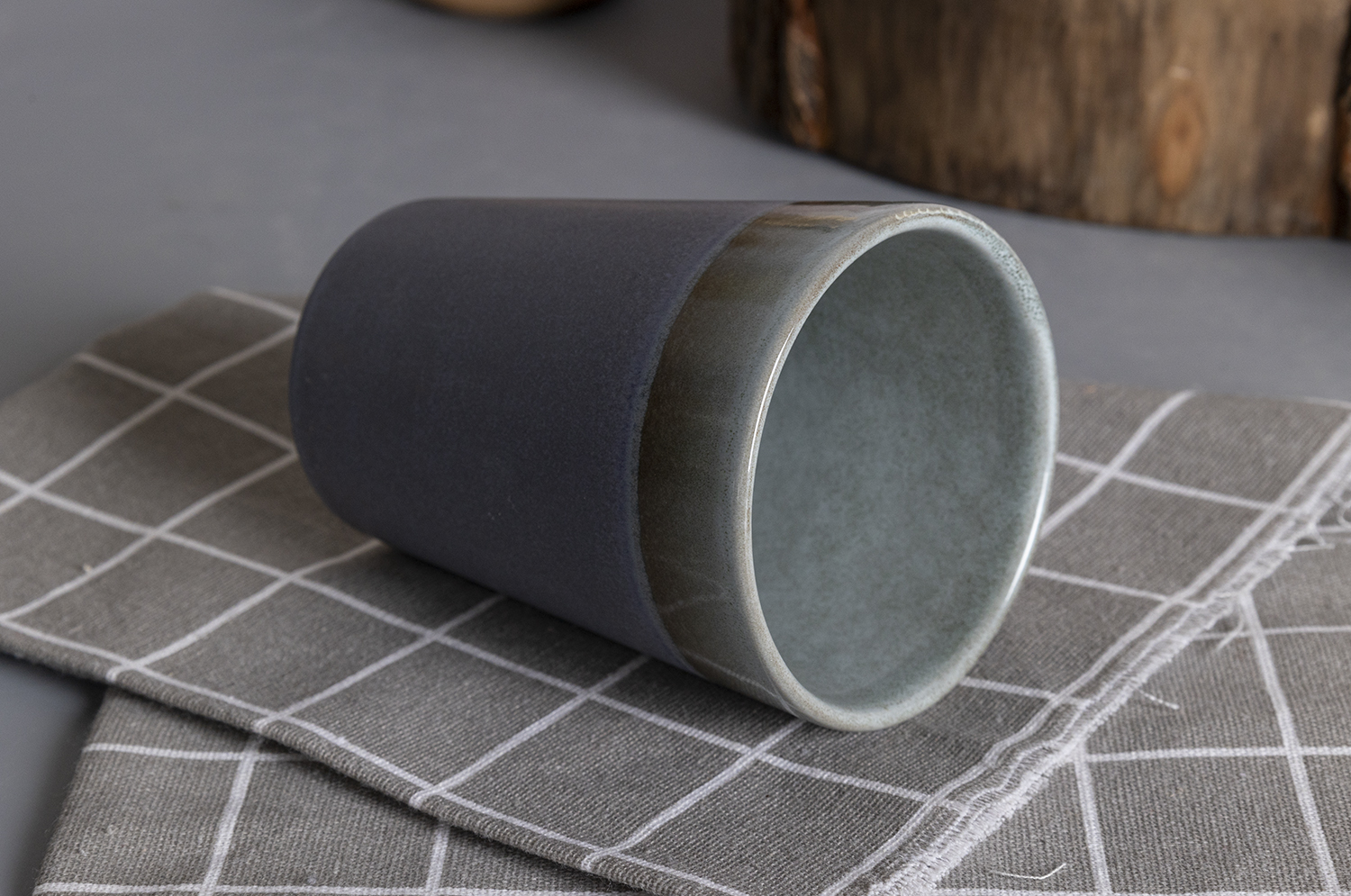 CHANGSHA HAPPY GO Two-Tone Reactive Glaze Stoneware Mug Set | Handmade Look Coffee Mugs for Home, Office & Gift Use | Customizable Logo Available|happygodinnerware.com