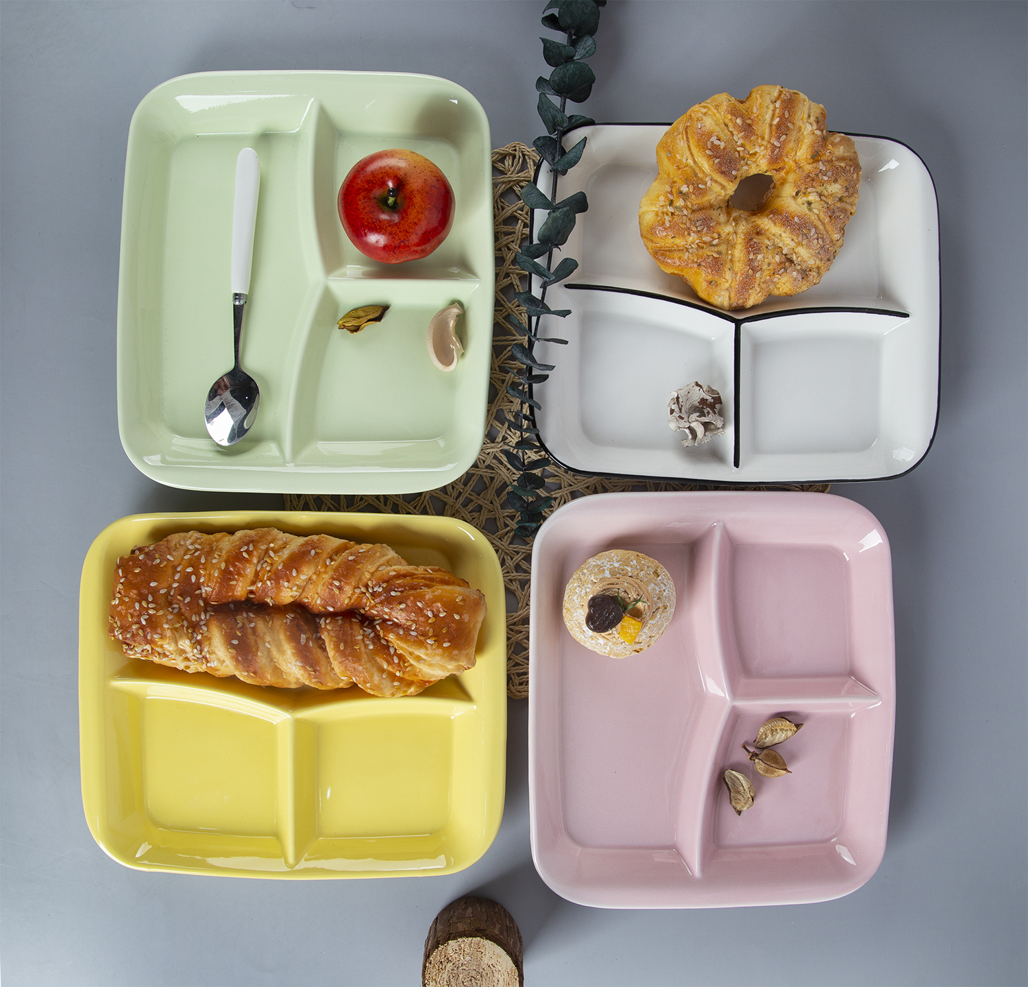 CHANGSHA HAPPY GO New Bone China Divided Plate | happygodinnerware.com