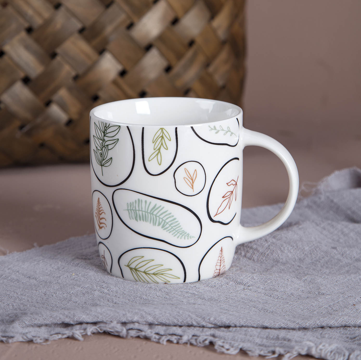 CHANGSHA HAPPY GO Decal New Bone China Mug Set | happygodinnerware.com