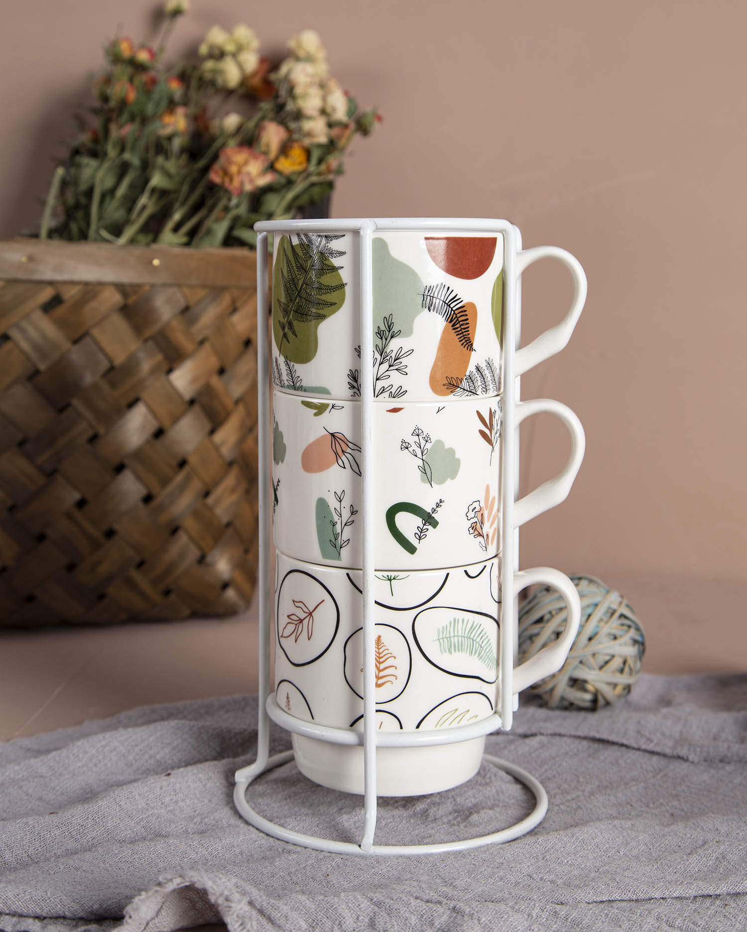 CHANGSHA HAPPY GO Decal New Bone China Mug Set | happygodinnerware.com