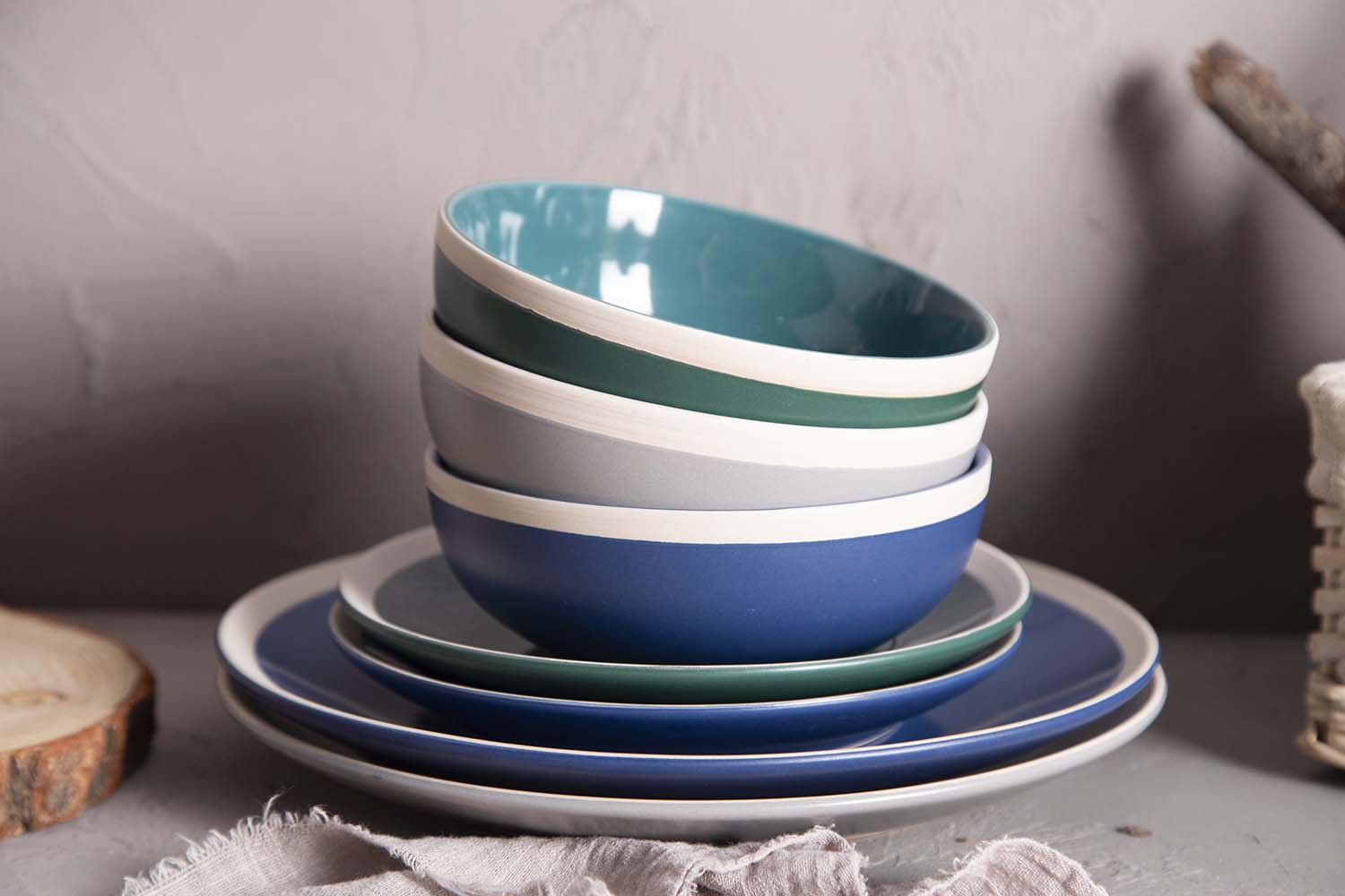 CHANGSHA HAPPY GO Color Glaze & Matte Edge Stoneware Collection |happygodinnerware.com