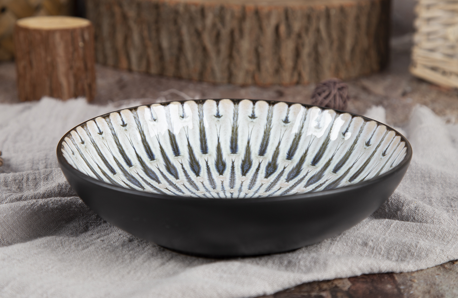 CHANGSHA HAPPY GO Embossed Reactive Glaze Ceramic Collection | happygodinnerware.com